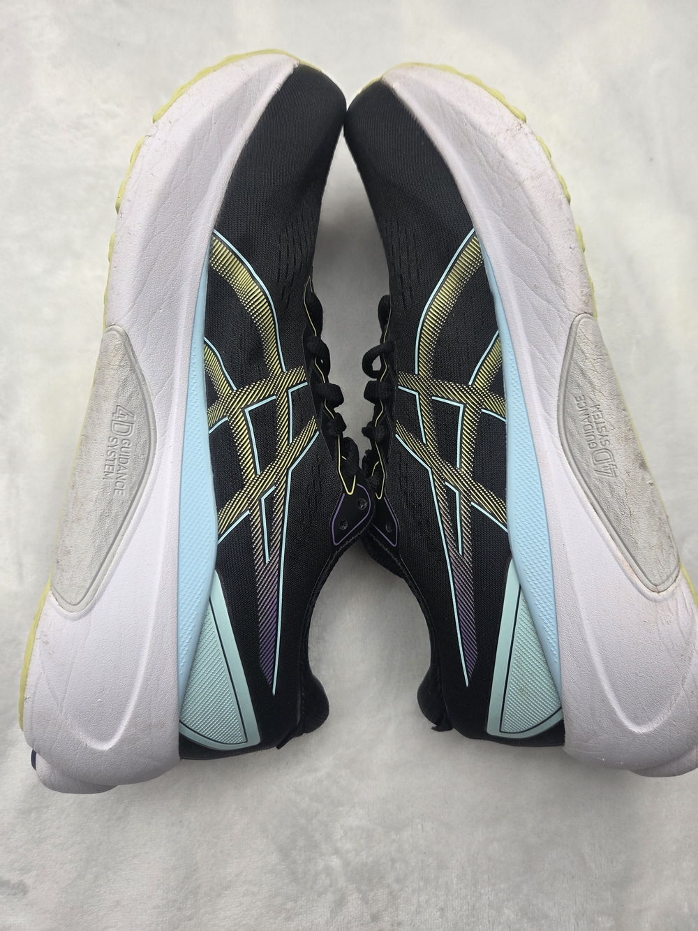 ASICS Gel Kayano 30 Running Shoes Black Purple Blue Women's Size 10 - Picture 7 of 9